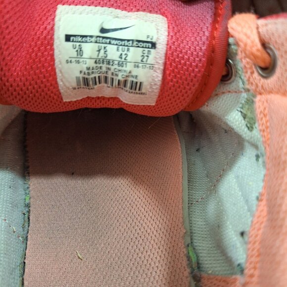 Nike 408102-601 Pink Canvas Shoes size 10 - Picture 2 of 7